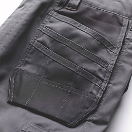 Site Jackal Work Trousers Grey / Black 32" W 32" L