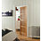 Jeld-Wen  Unfinished Oak Veneer Wooden 4-Panel Shaker Internal Door 2040mm x 826mm