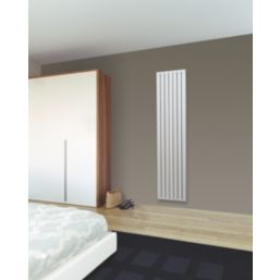 Blaze 2000mm x 485mm 4638BTU Matt Chrome Vertical Designer Radiator