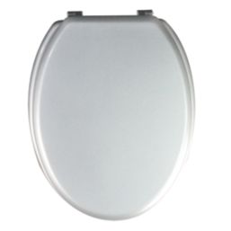 Palmi  Toilet Seat Moulded Bamboo Silver