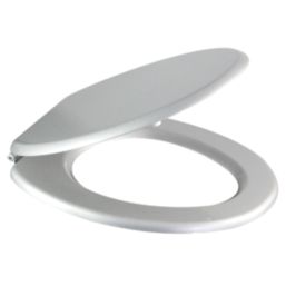Palmi  Toilet Seat Moulded Bamboo Silver