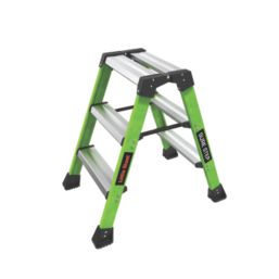 Little Giant Fibreglass 3 Step 0.66m Folding Step Stool With Platform