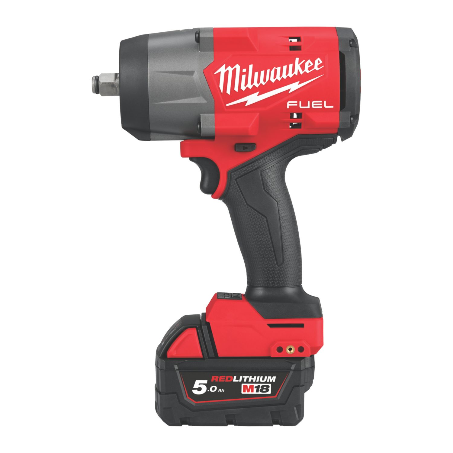 Milwaukee M18FHIW2F12-502X FUEL 18V 2 x 5.0Ah Li-Ion RedLithium Brushless Cordless Impact Wrench (455CX)
