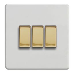 Varilight  10A 3-Gang 2-Way Light Switch  Paintable