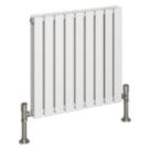 Reina Harley Double 600mm x 630mm 2310BTU White Horizontal Designer Radiator