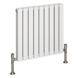Reina Harley Double 600mm x 630mm 2310BTU White Horizontal Designer Radiator