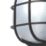 Essentials  Outdoor Round Bulkhead Wall Light Black