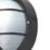 Essentials  Outdoor Round Bulkhead Wall Light Black