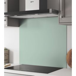 Wilsonart  Terra Grey/Seabreeze Green Wide Hob Splashback 900mm x 800mm x 4mm