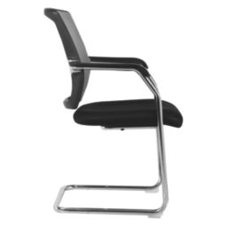 Nautilus Designs Nexus Medium Back Cantilever/Visitor Chair Black