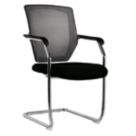 Nautilus Designs Nexus Medium Back Cantilever/Visitor Chair Black