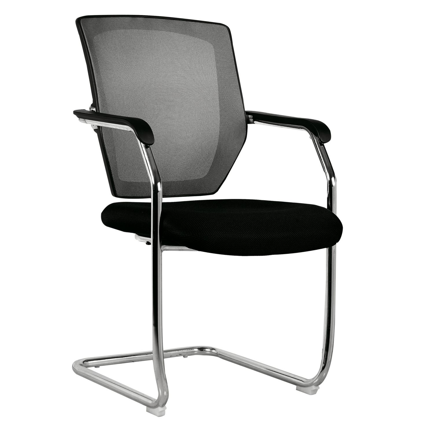 Nautilus Designs Nexus Medium Back Cantilever/Visitor Chair Black (455PK)