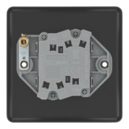 LAP  20A 16AX 2-Gang 2-Way Switch  Matt Black with Black Inserts