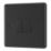 LAP  20A 16AX 2-Gang 2-Way Switch  Matt Black with Black Inserts
