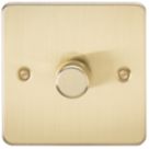 Knightsbridge  1-Gang 2-Way LED Intelligent Dimmer Switch  Brushed Brass