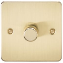 Knightsbridge  1-Gang 2-Way LED Intelligent Dimmer Switch  Brushed Brass