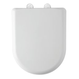 Digit Soft-Close with Quick-Release Toilet Seat Thermoset Plastic White