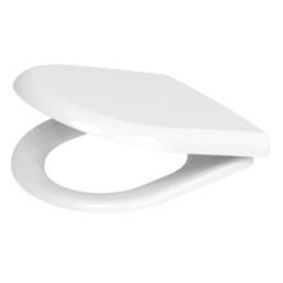 Digit Soft-Close with Quick-Release Toilet Seat Thermoset Plastic White