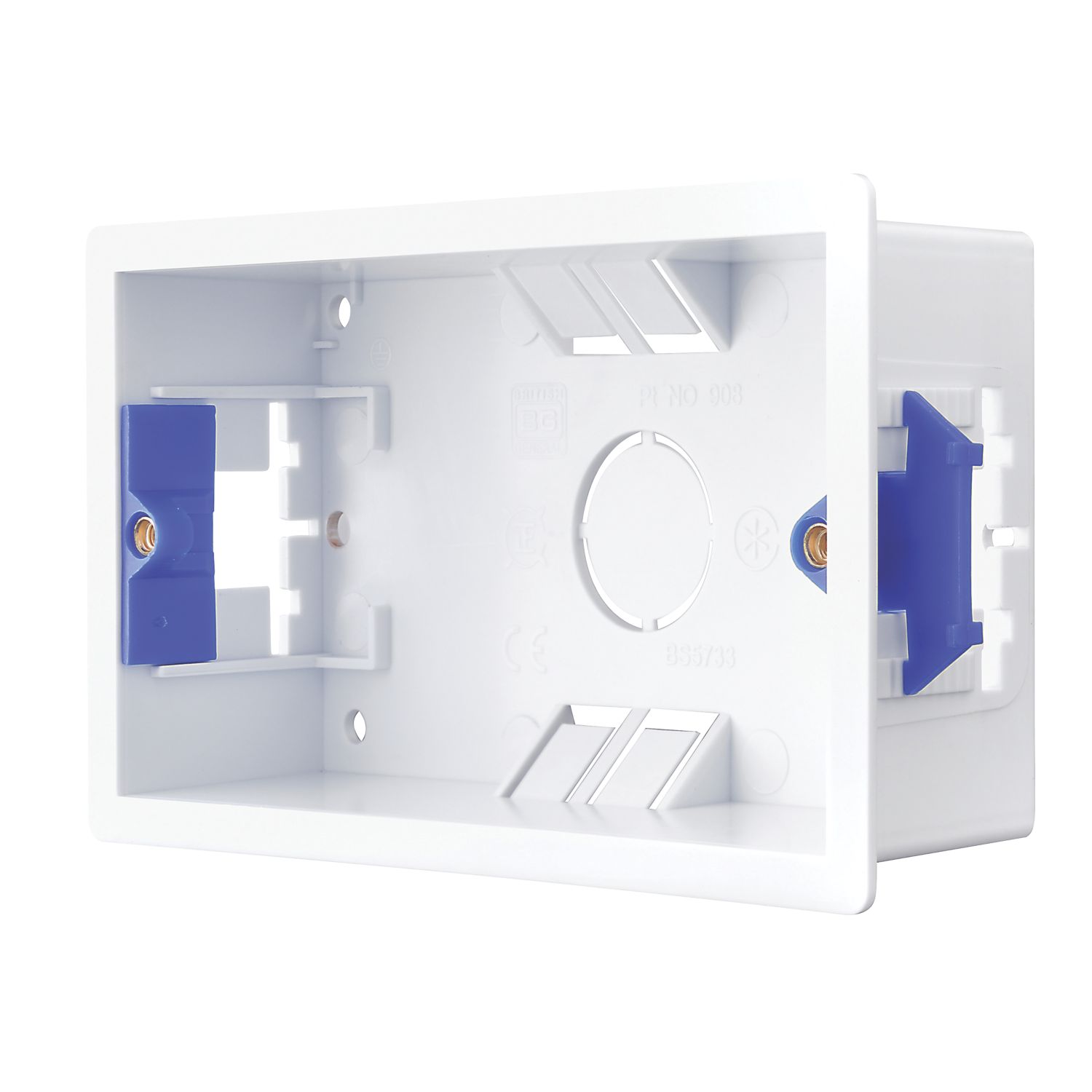 British General 2-Gang Dry Lining Boxes 35mm 10 Pack (455XF)