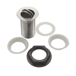 Highlife Bathrooms Unslotted Pop Up Swivel Basin Waste Chrome 60mm