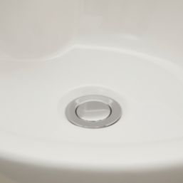 Highlife Bathrooms Unslotted Pop Up Swivel Basin Waste Chrome 60mm