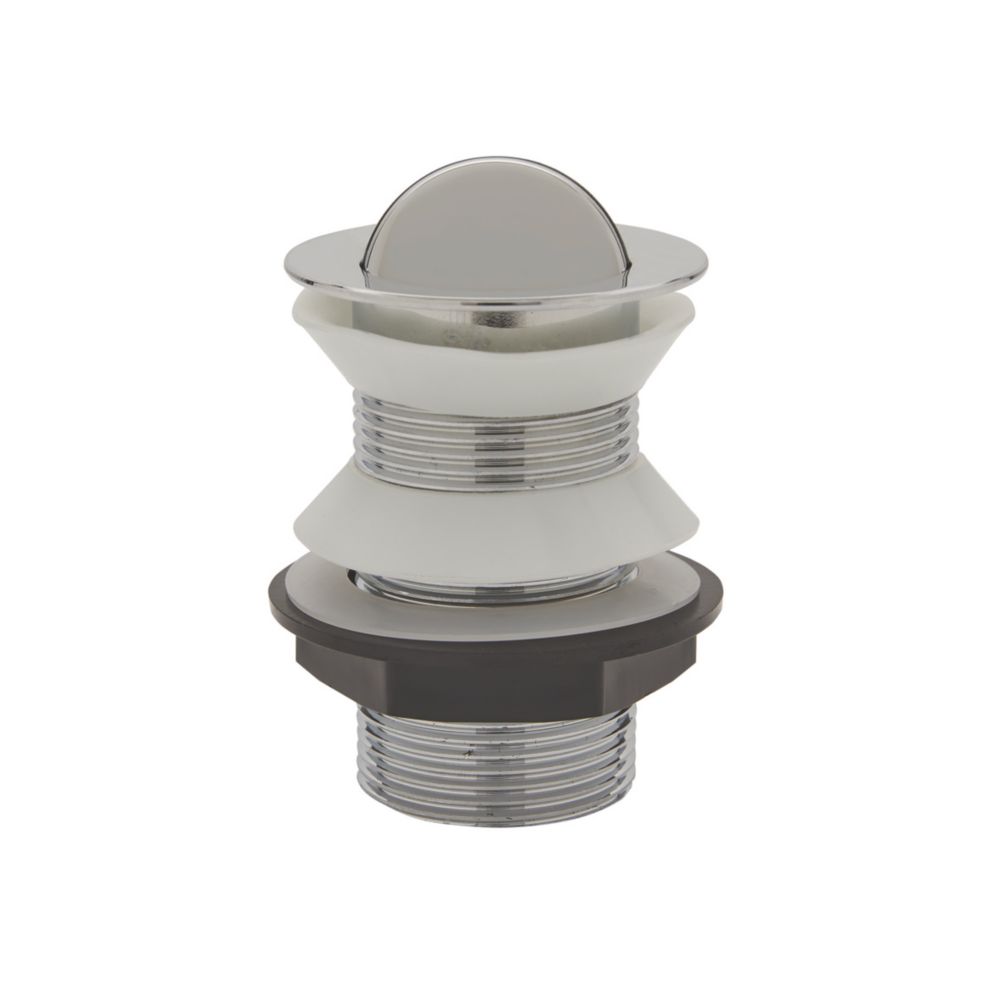 Highlife Bathrooms Unslotted Pop Up Swivel Basin Waste Chrome 60mm ...