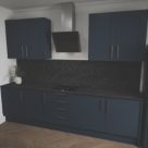 Mariz  Vena Black Splashback 600mm x 3050mm x 3mm