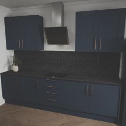 Mariz  Vena Black Splashback 600mm x 3050mm x 3mm