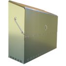 Trimetals DD Senturion 447 6' 6" x 2' 6" (Nominal) Metal Gas Cylinder Storage with Base Olive/Moorland Green