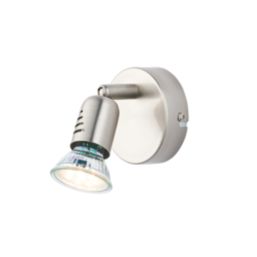 Brilliant Loona LED 1-Light Wall Light Satin Chrome 3W 240lm