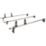 Van Guard VG264-3 Mercedes Vito 2015 on ULTI Van Roof Bars 1400mm