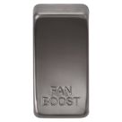 Knightsbridge 'FAN BOOST' Switch Cover Black Nickel