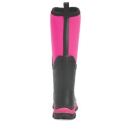 Muck Boots Arctic Sport II Tall Size 8 Womens Black & Pink Non Safety Wellies