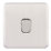 Schneider Electric Lisse Deco 10AX 1-Gang Intermediate Switch Brushed Stainless Steel with White Inserts