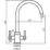Clearwater Rococo Monobloc Mixer Tap Matt Black