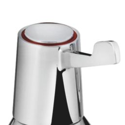 Bristan Lever Chrome 85mm Deck Mounted Lever 2 Tap Holes Bath Pillar Tap