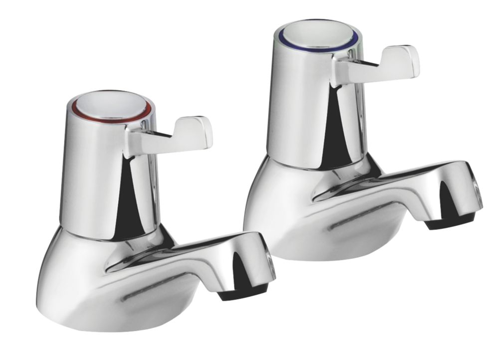 Bristan Lever Pillar Bath Taps 1 Pair - Screwfix