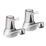 Bristan Lever Chrome 85mm Deck Mounted Lever 2 Tap Holes Bath Pillar Tap