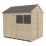 Forest  8' x 6' (Nominal) Reverse Apex Overlap Timber Shed with Assembly