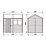 Forest  8' x 6' (Nominal) Reverse Apex Overlap Timber Shed with Assembly
