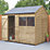 Forest  8' x 6' (Nominal) Reverse Apex Overlap Timber Shed with Assembly