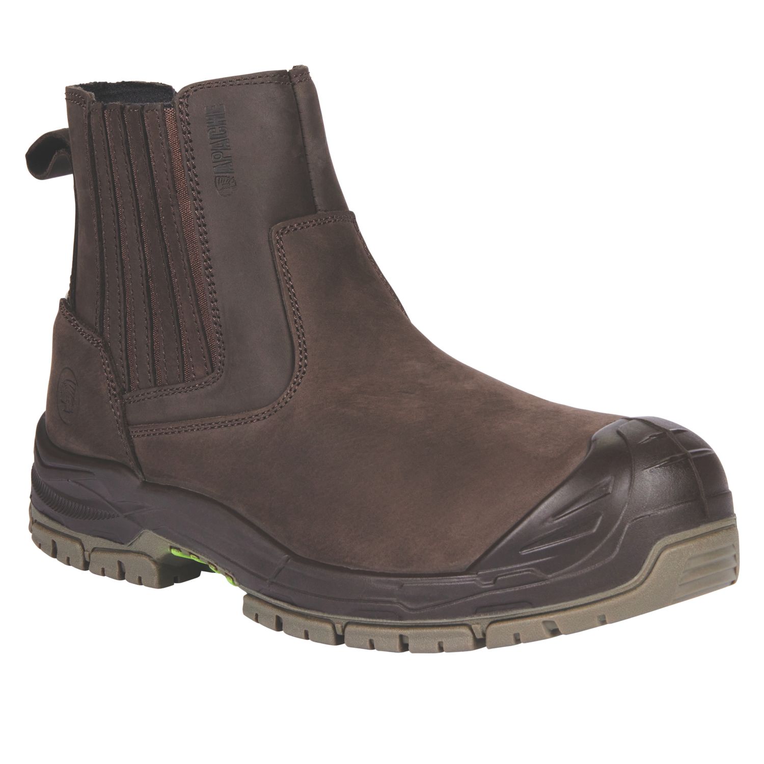 Apache Wabana Size 5 Brown Waterproof Safety Dealer Boots (456JX)