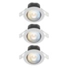 Calex SMD 220-240V 2700-6500K Adjustable Tilting Head  LED Smart Downlight With Variable Light White 4.9W 345lm 3 Pack