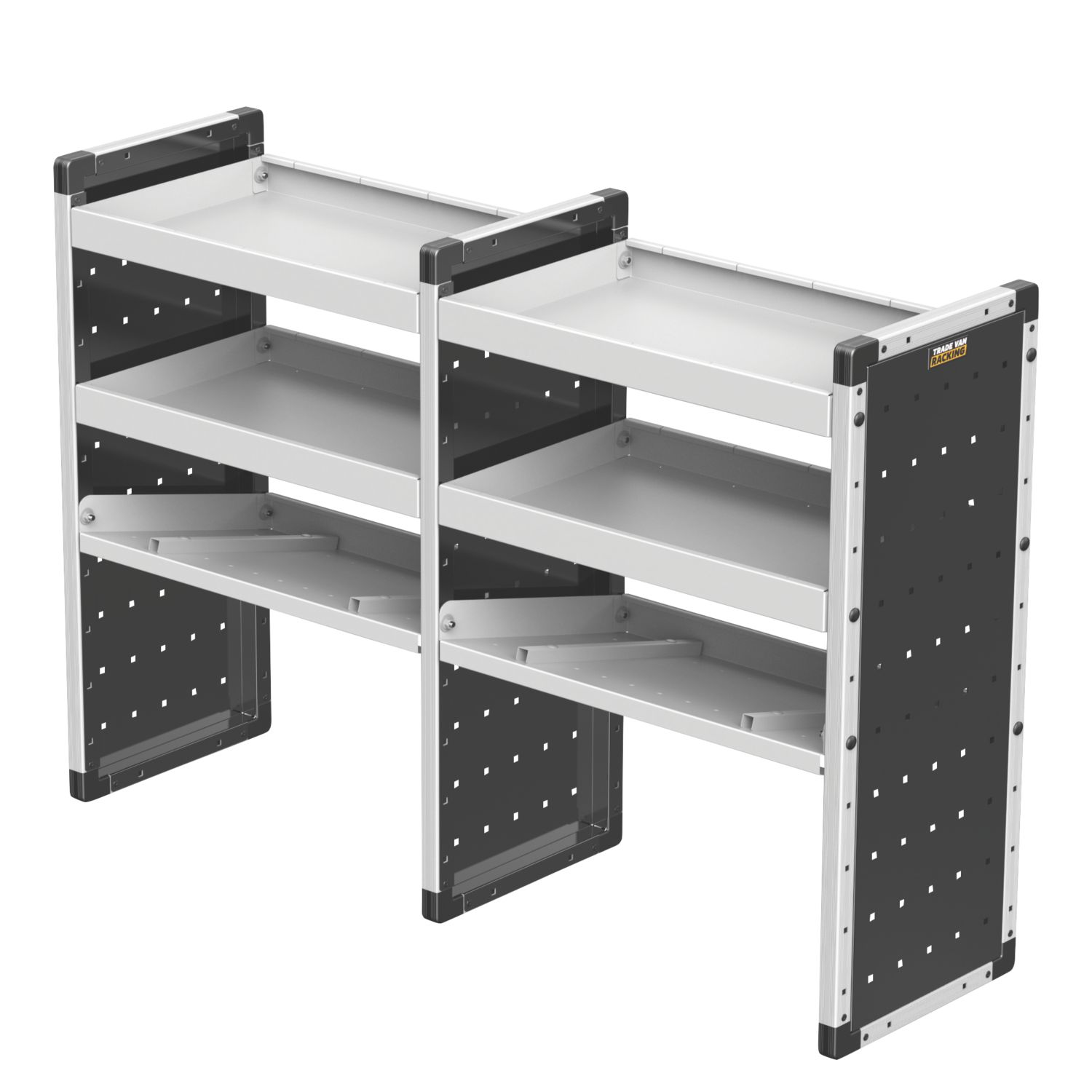 Van Guard Universal Trade Double Van Racking Unit (4 Straight & 2 Angled Shelves) 1466mm x 381mm x 1009mm (456KP)