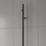Reina 1500mm x 22mm 137BTU Black Pole Electric Towel Rail Radiator