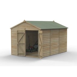 Forest Beckwood 8' x 11' 6" (Nominal) Apex Shiplap Timber Shed with Assembly