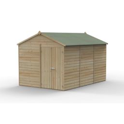 Forest Beckwood 8' x 11' 6" (Nominal) Apex Shiplap Timber Shed with Assembly