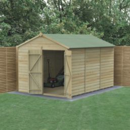 Forest Beckwood 8' x 11' 6" (Nominal) Apex Shiplap Timber Shed with Assembly