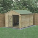 Forest Beckwood 8' x 11' 6" (Nominal) Apex Shiplap Timber Shed with Base & Assembly