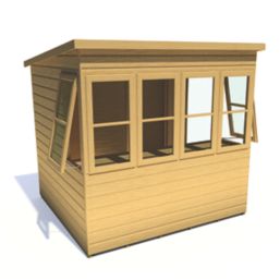 Shire  6' 6" x 6' (Nominal) Pent Shiplap T&G Timber Shed